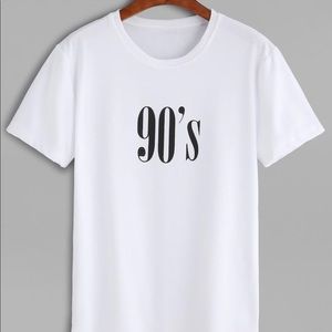 90’s white tee
